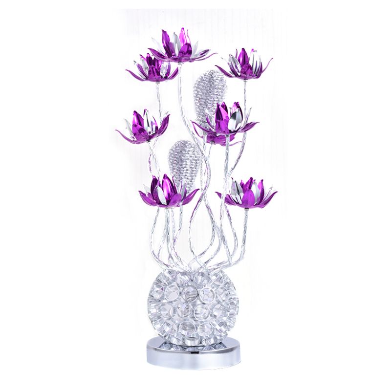 Lampe de forme de bille à LED lampe décorative décorative / aluminium violet
