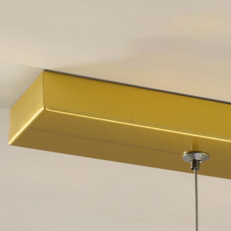 Luces colgantes de forma lineal Metal Contemporáne de metal de 2 accesorios de iluminación colgante de 2 luces