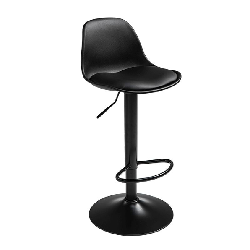 Plastic Adjustable Height Bar Stool Contemporary Upholstered Bar Stool