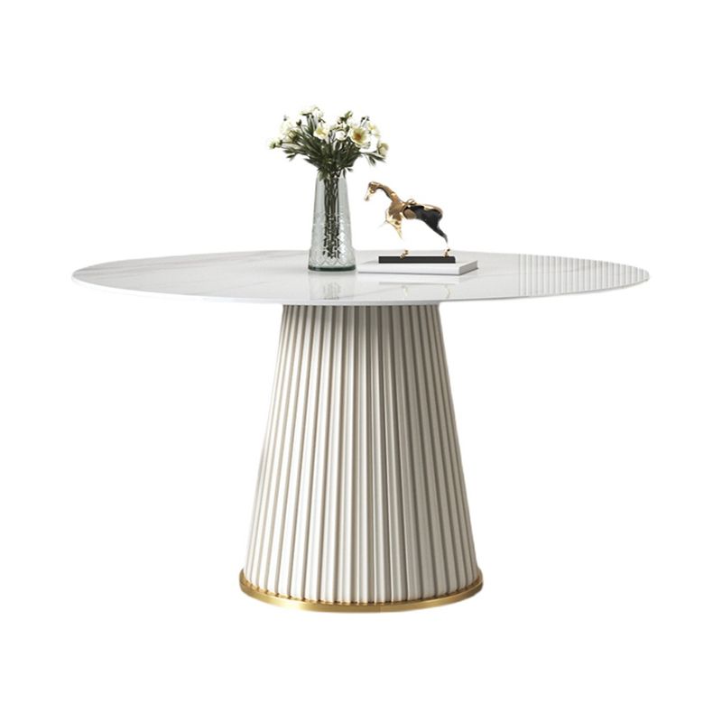 1/3/4/7 PCS Metal Modern Dining Room Ensemble avec table ronde et ensemble de restauration de base en métal