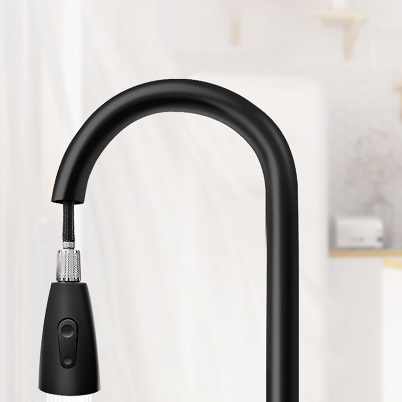 Modern Style Kitchen Faucet Copper Lever Handle Pull Down Kitchen Faucet