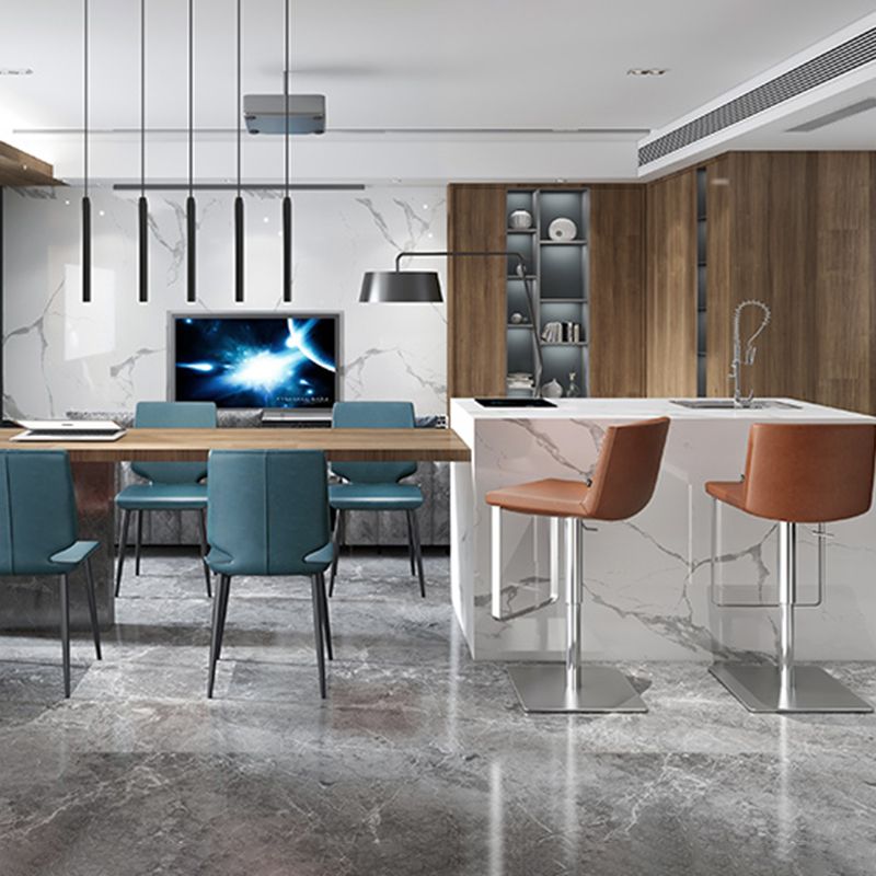 Metal de la cocina del estilo moderno que cena la silla que cena la silla lateral sin brazos