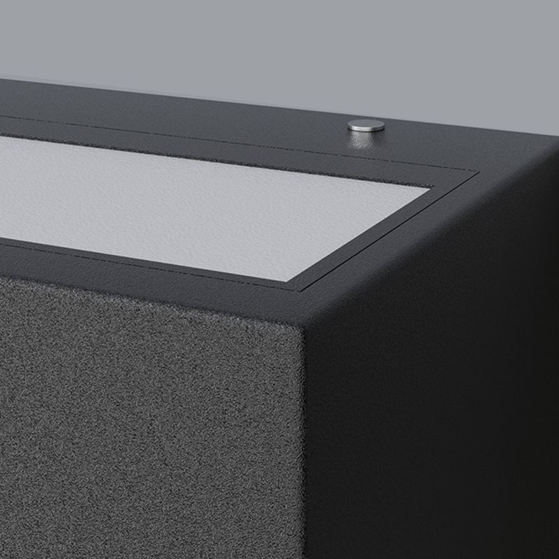 Contemporary Wall Sconce Rectangular Outdoor Wall Light Fixture with Aluminium