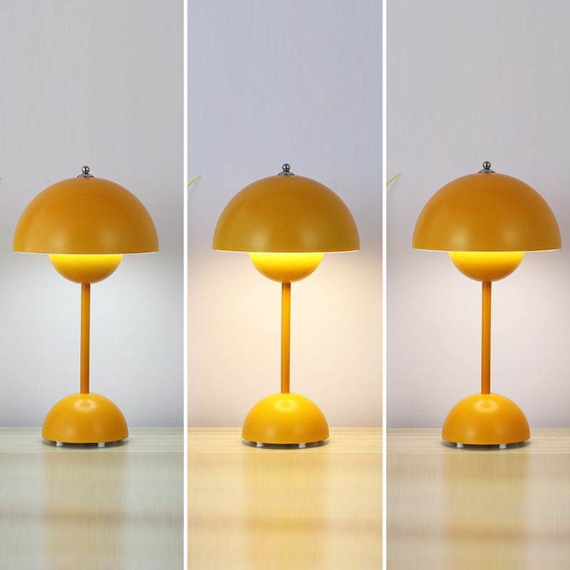 Dome Nightstand Lamp Modern Style Metal Single Light Table Light