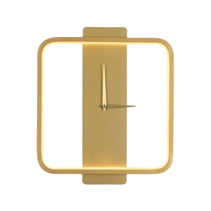 1-Light Geometric Wall Lighting Ideas Modern Style Metal LED Wall Lamp