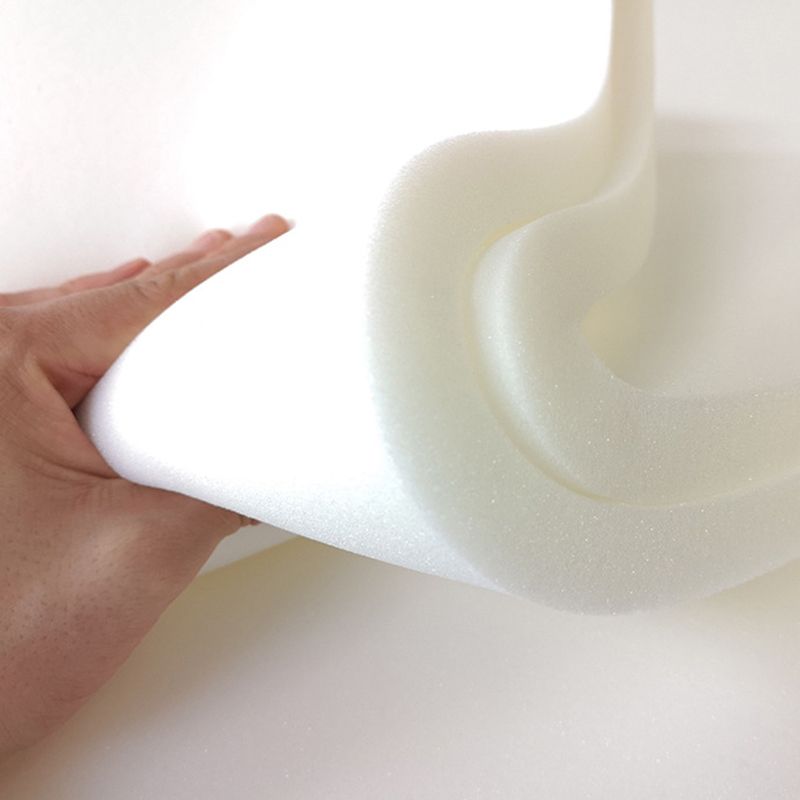 Contemporary Footstool Ottoman PU Leather Upholstered Solid Color Round Ottoman