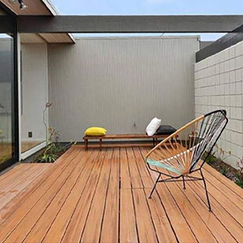 Modern Deck Plank Composite Nailed Striped Pattern Patio Flooring Tiles for Outdoor