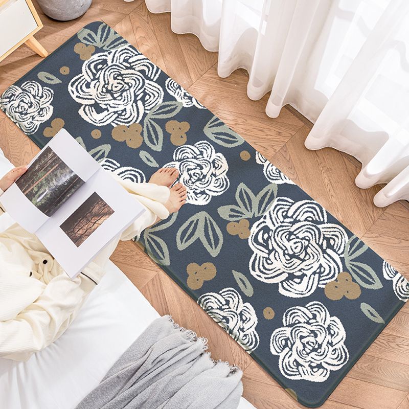 Groen Modern Rug Tapsel Blending Plant Tapijt Non-slip achterste Tapijt voor woonkamer