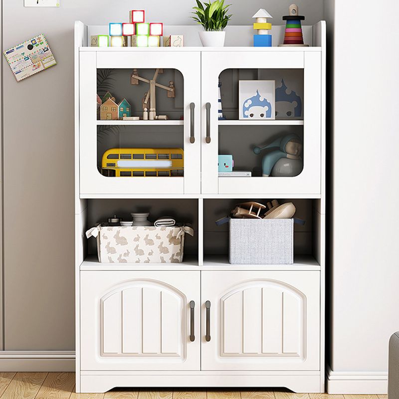 Modern Standard Accent Cabinet with Bar Pulls Doors Water Resistant Cabinet