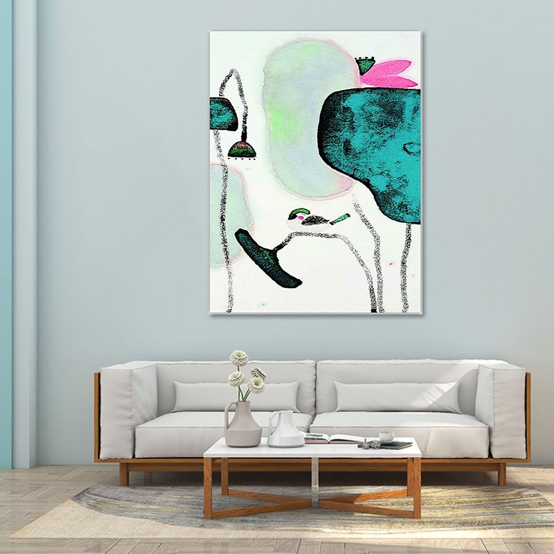 Peinture de Lotus chinois, toile d'art, fleur de couleur vive, décoration murale pour intérieur de maison