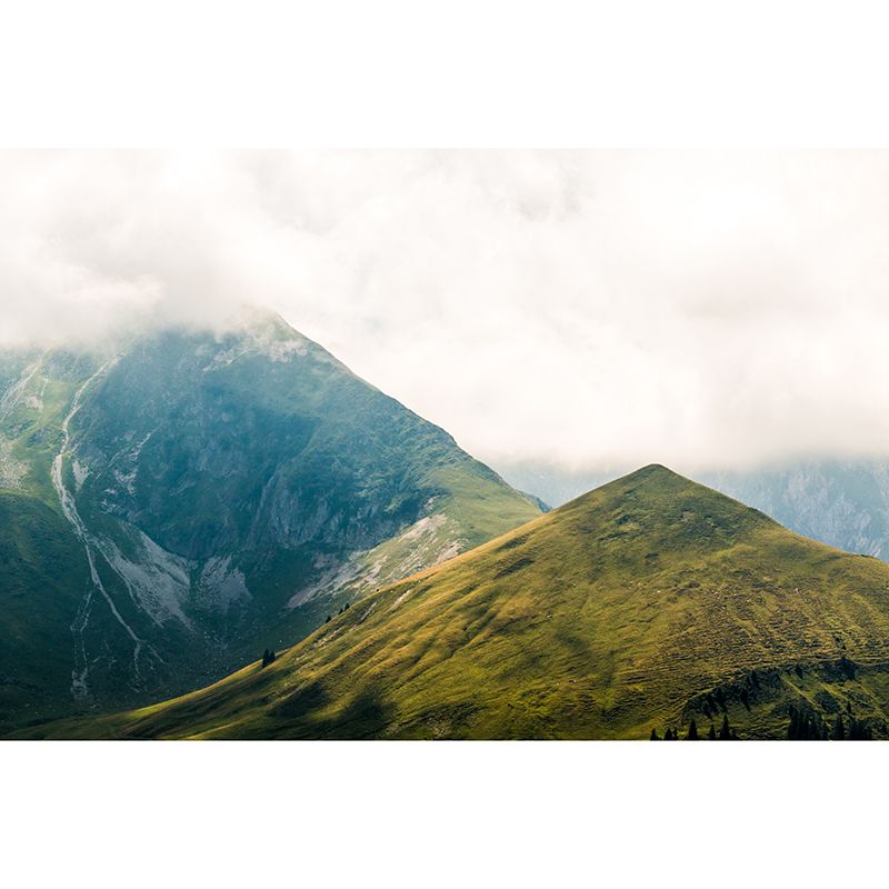 Steep Mountain Wall Covering for Accent Wall Water Resistant, Made to Measure