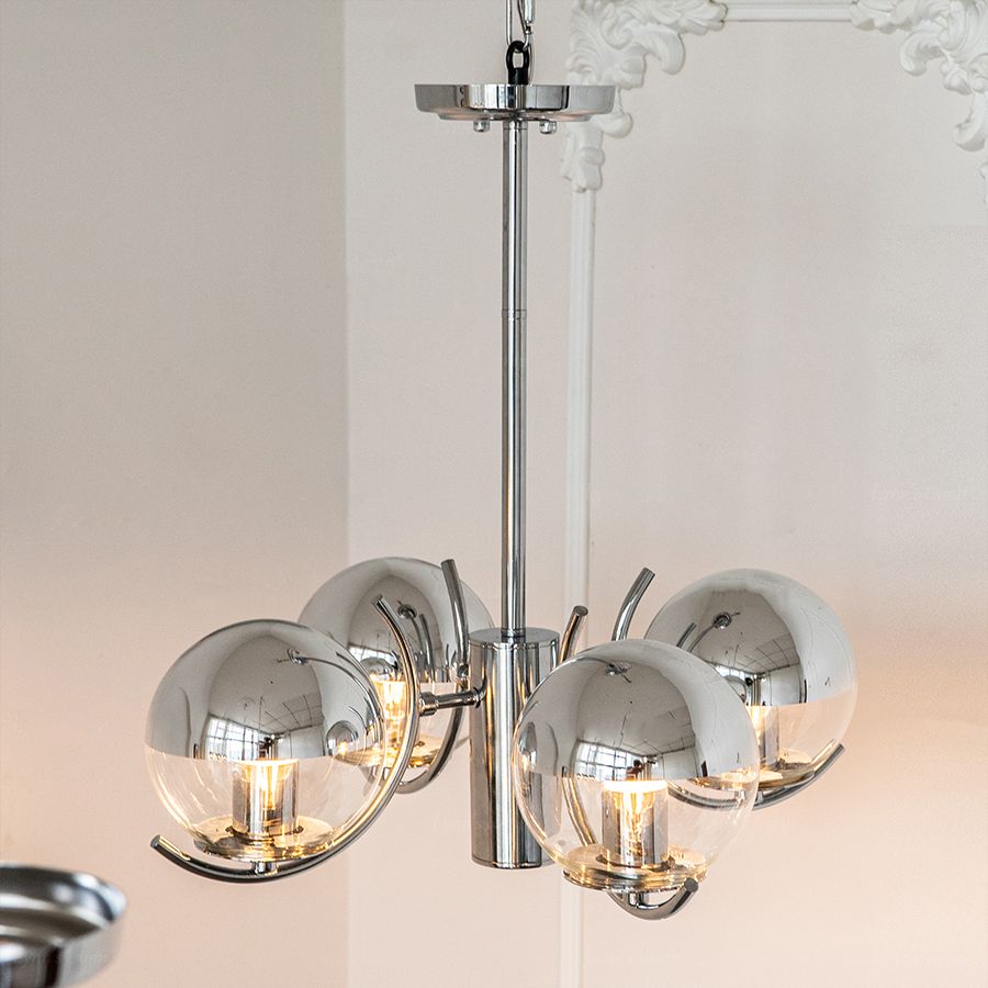 Metallleuchterleuchten moderne Multi-Head-Globus-Anhängerlampen für Wohnzimmer