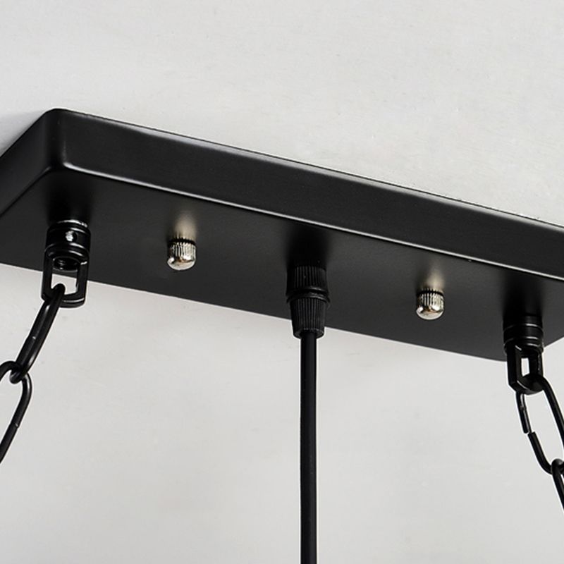 Industrial Island Light Metallic Pendant Lighting Fixture for Dining Room