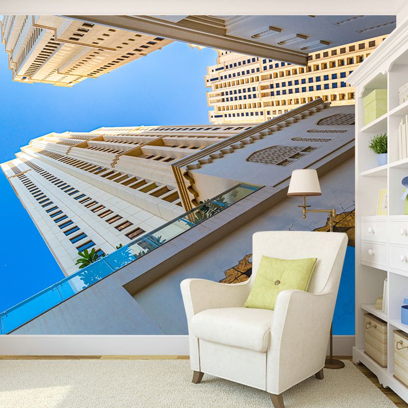 Dubai City Architectural Scenery Mural Wallpaper Modern Decorative for Meeting Room Office