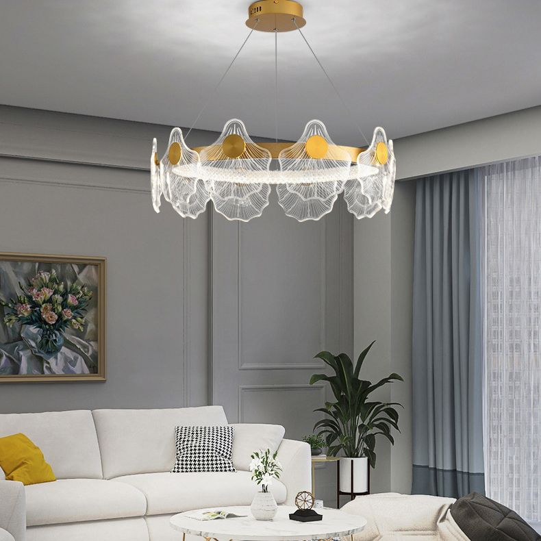 LED Chandelier Light Fixture Modern Simplicity Acrylic Pendant Lighting for Restaurant