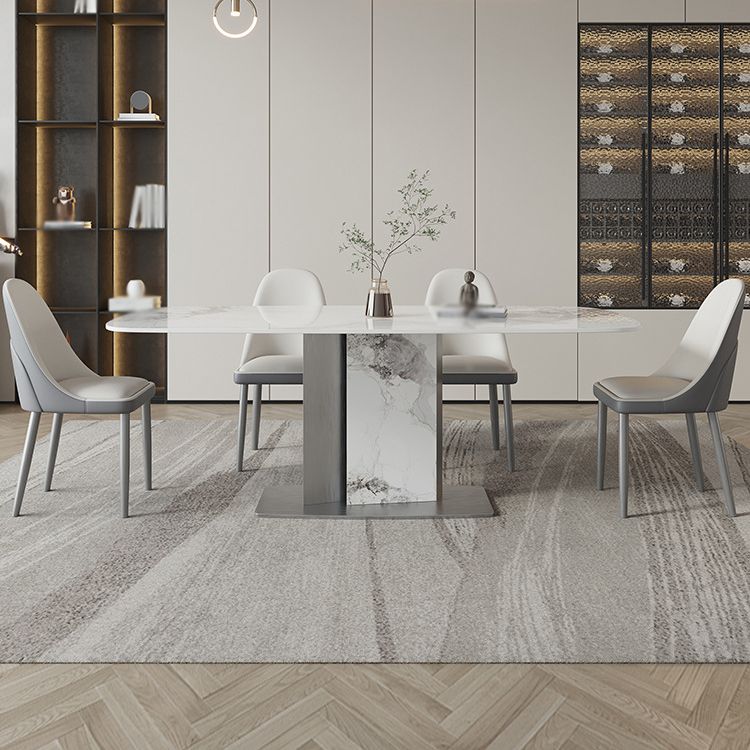 Designer Style Sintered Stone Top Dining Set E 1/2/3/5/7 Pieces Dining Table with Chairs