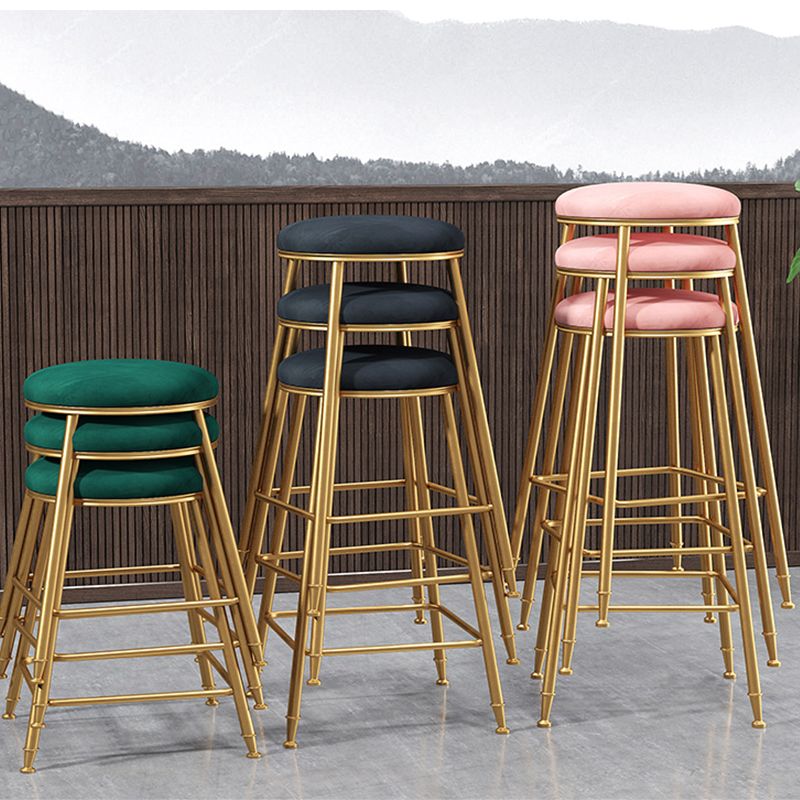 Minimalist Design Stackable Stools for Home Use Backless Barstool with Cushion