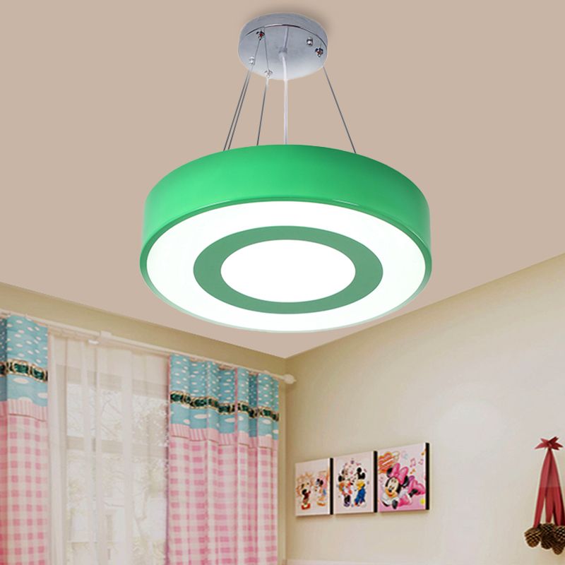 Makkaronfarbene Lollipop hängende leichte Kinder Acryl -LED -Anhänger Licht für Pflegezimmer