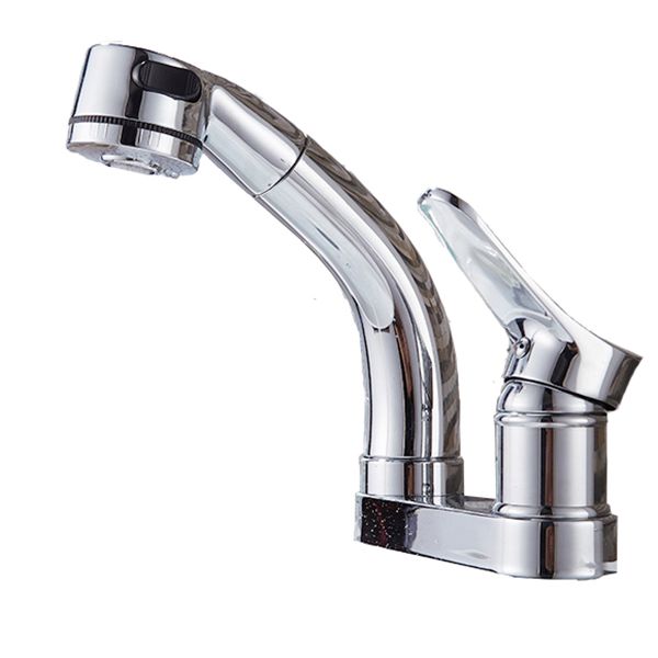 Circular Brass Bathroom Sink Faucet Low Arc with 1-Handle Vessel Faucet