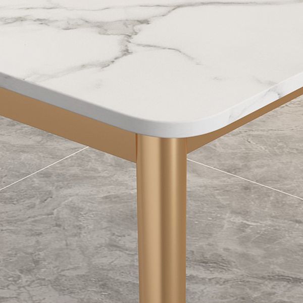 Sintered Stone Dining Table Traditional Luxury Rectangle Table for Home