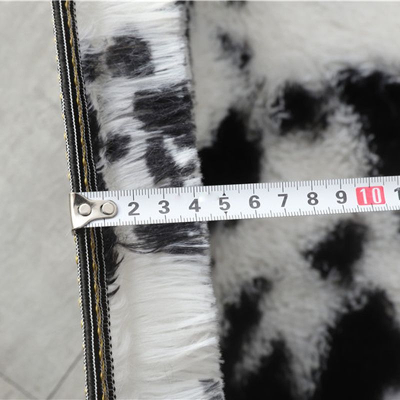 Schwarzer Plüsch Teppich Polyester Moderner Bereich Teppich nicht rutscher Backing Teppich für Wohnkultur
