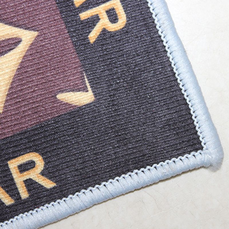 Creative Area Rug Abstract Pattern Carpet Polyester Stain Resistant Rug for Living Room