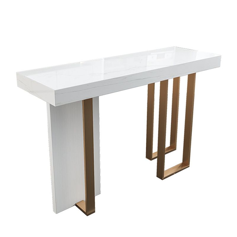 Glam 1/2/5 Pieces Sintered Stone Bar Table Set Rectangular Counter Set for Dining Room