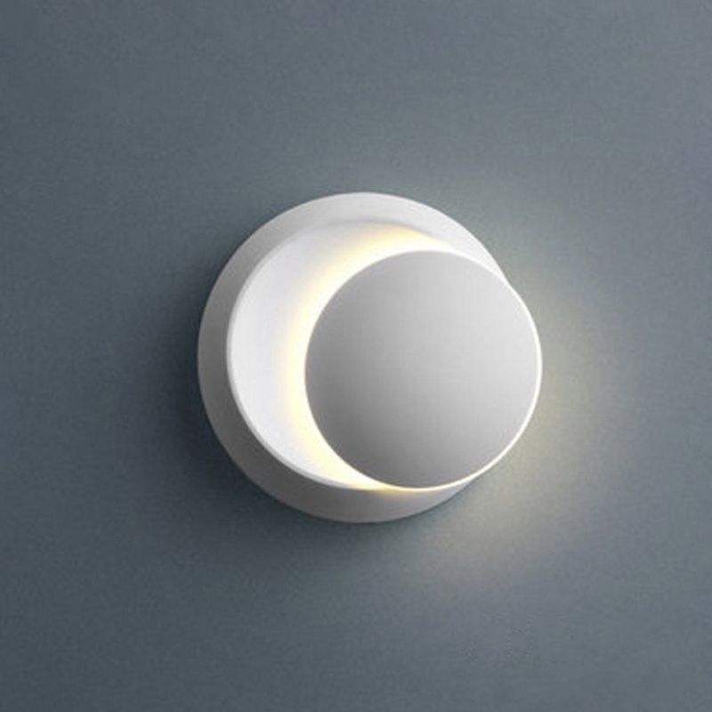 Moderne minimalistische Stil kreisförmige Wandbeleuchtung Metall Wandleuchten für Schlafzimmer