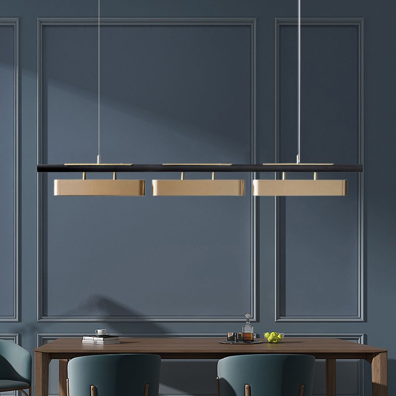 Modern Kitchen Pendant Lights Stainless Steel Island Light in Black and Gold