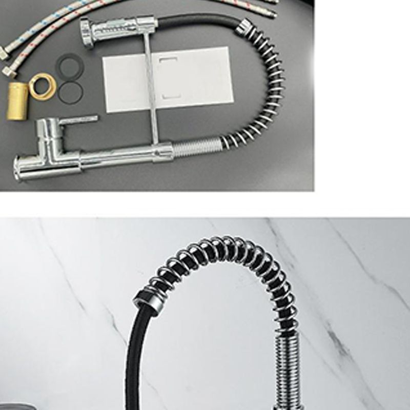 Farmhouse Kitchen Faucet Spring Spout One Handle High Arch Water Filler