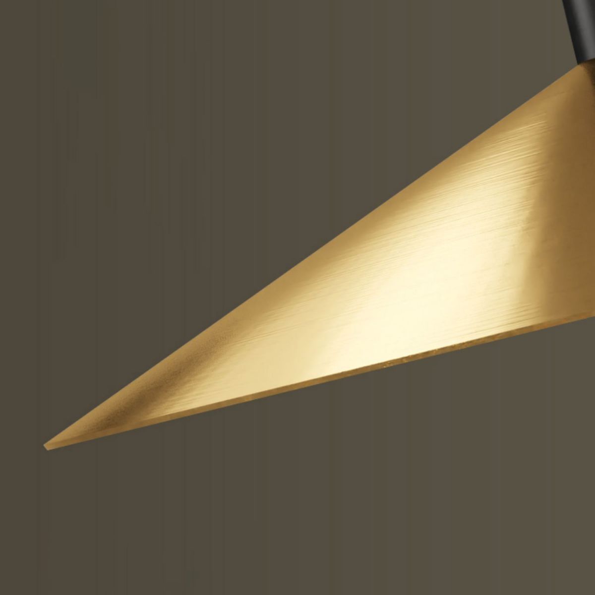 Flared Dinning Room Hanging Ceiling Light Metal Nordic Down Lighting Pendant in Coppery