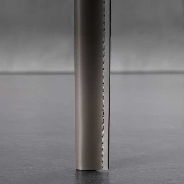Silla de comedor de estilo moderno, sillas laterales sin brazos de metal para cocina
