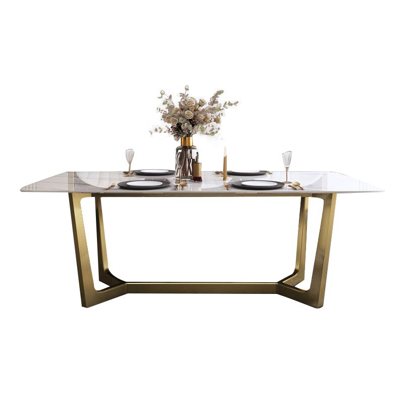 Luxe 1/2/5/6/7 stukken Dinerset met stenen rechthoekige tafel en stoelen dinette set