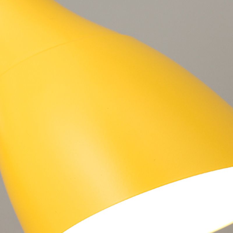 Modern Style Conical Table Lamp Metal 1-Light Nightstand Lamp