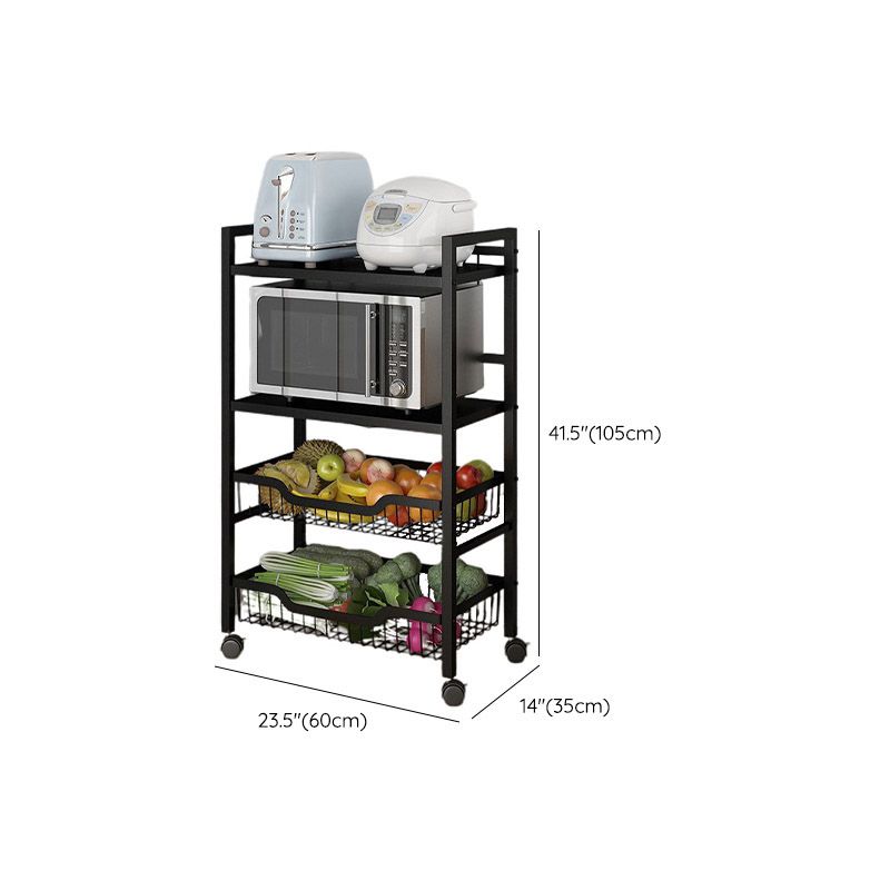 Dining Room Metal Prep Table Open Storage Rectangular Prep Table