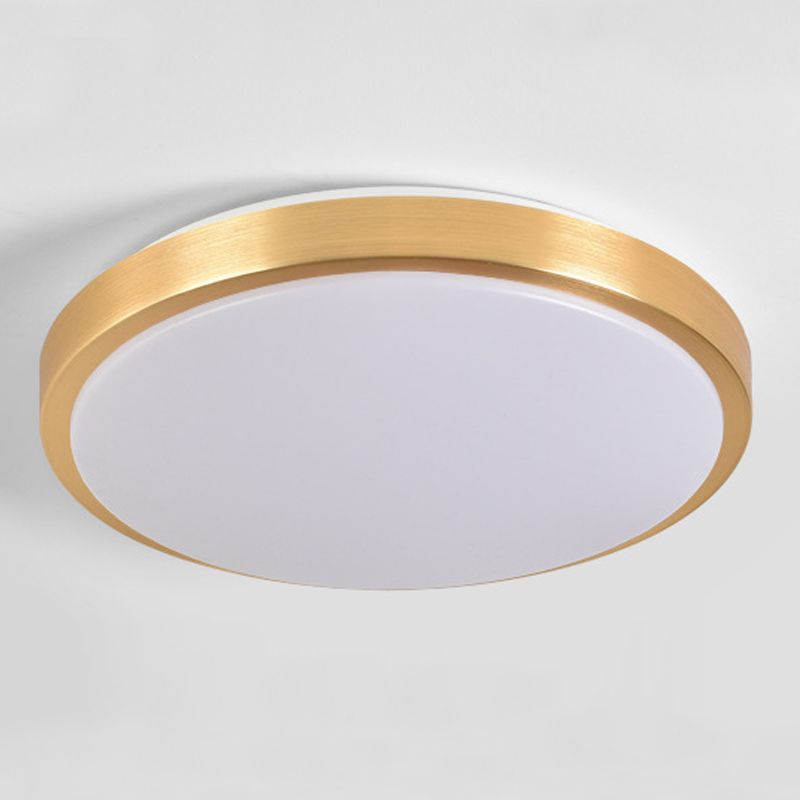 Moderne eenvoudige LED-plafondlamp aluminium ronde inbouwmontage voor gang