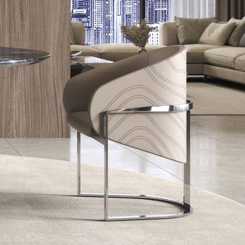 1/4/7 Pieces Stone Top Stainless Steel Base Dining Set for Home