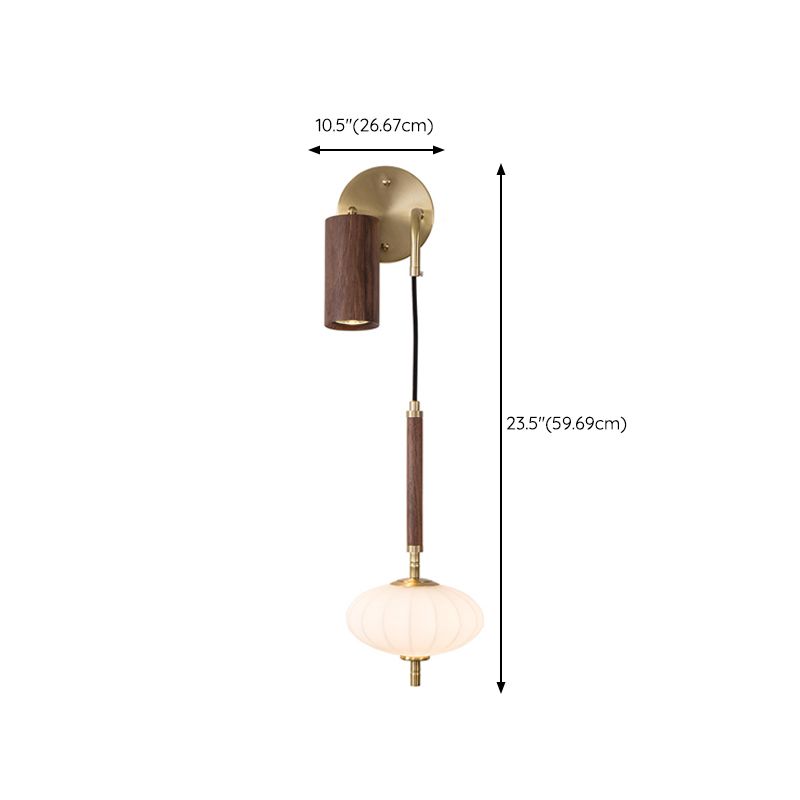 Modernism Wooden Wall Mounted Sconce Brown Wall Light for Foyer
