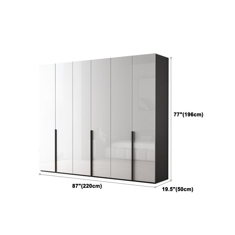 Modern Wardrobe Armoire Engineered Wood Wardrobe Cabinet with Drawer