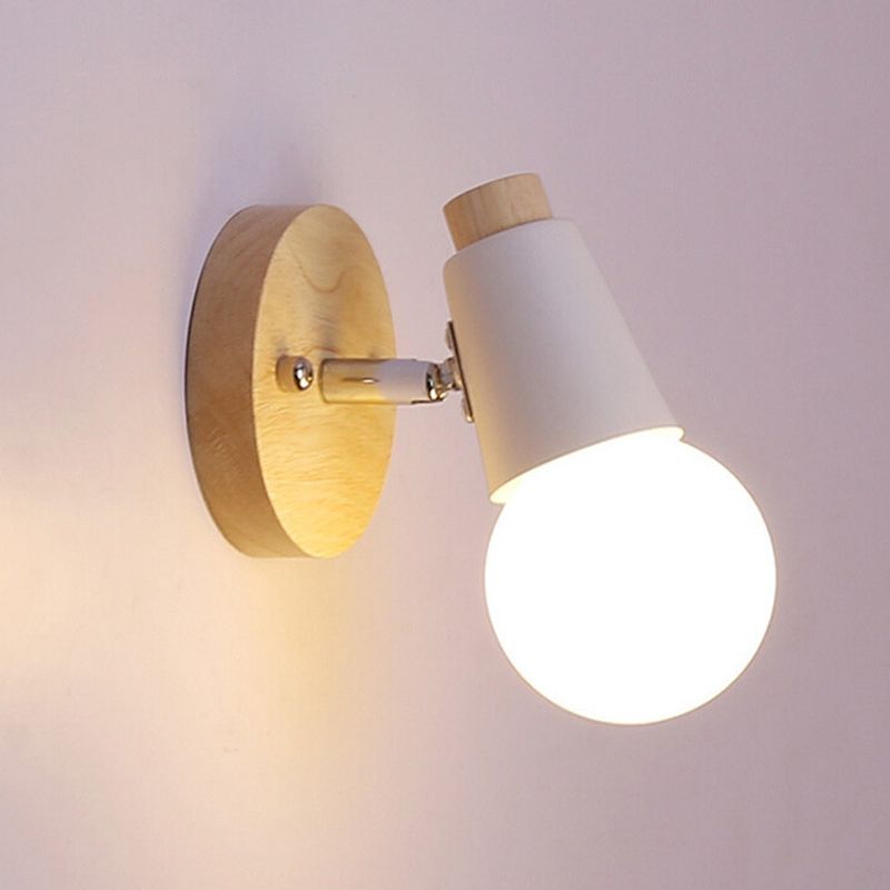 Cone Wall Light Sconce Modern Minimalist Style Metal 1 Light Sconces