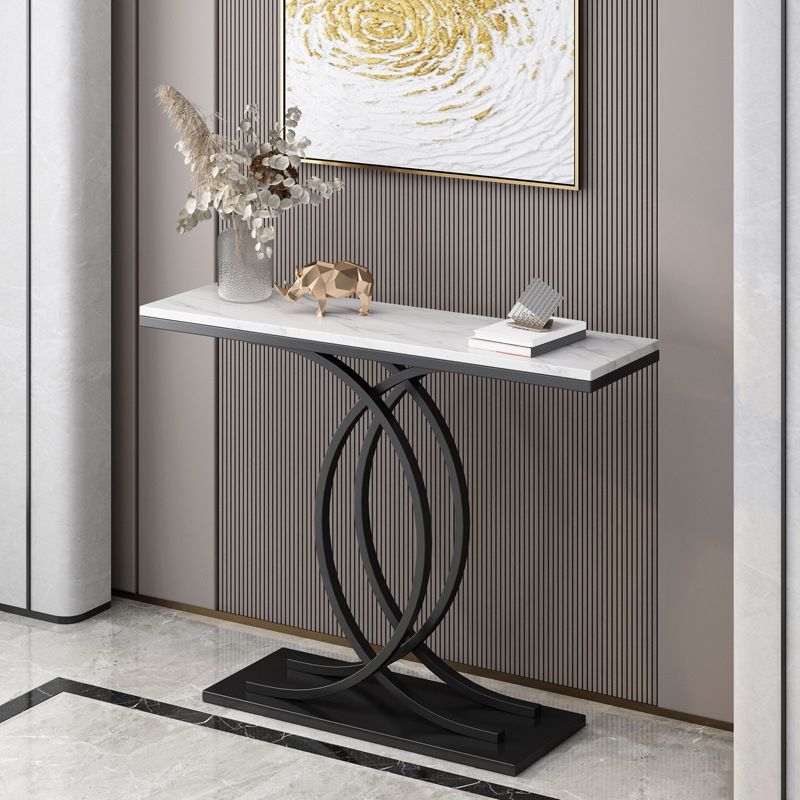 Contemporary Console Accent Table Antique Finish Console Table