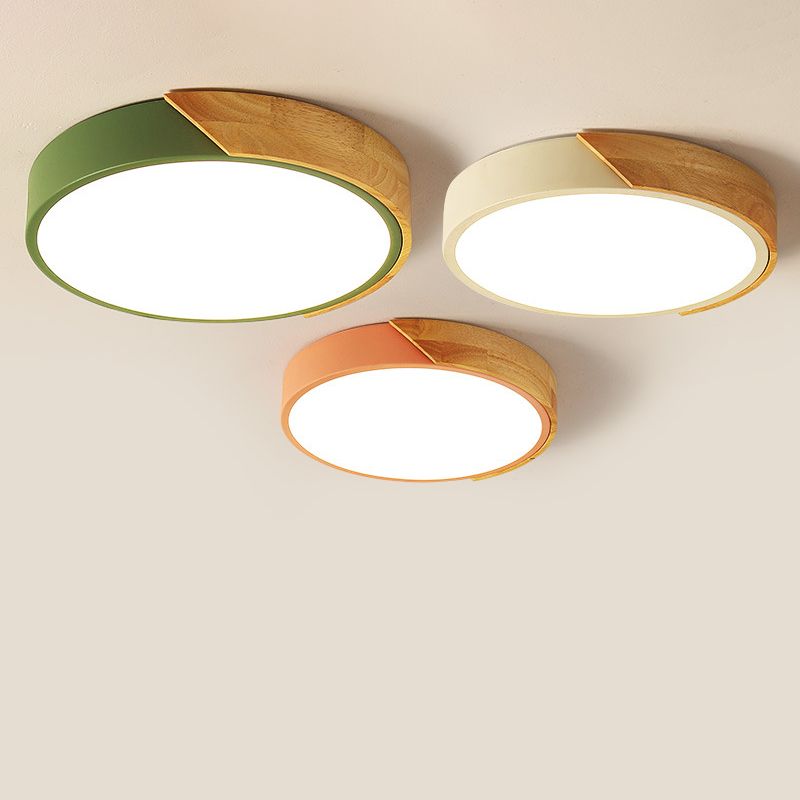 Circular Flush Mount Light Fixtures Modern Acrylic Flush Mount Lamp