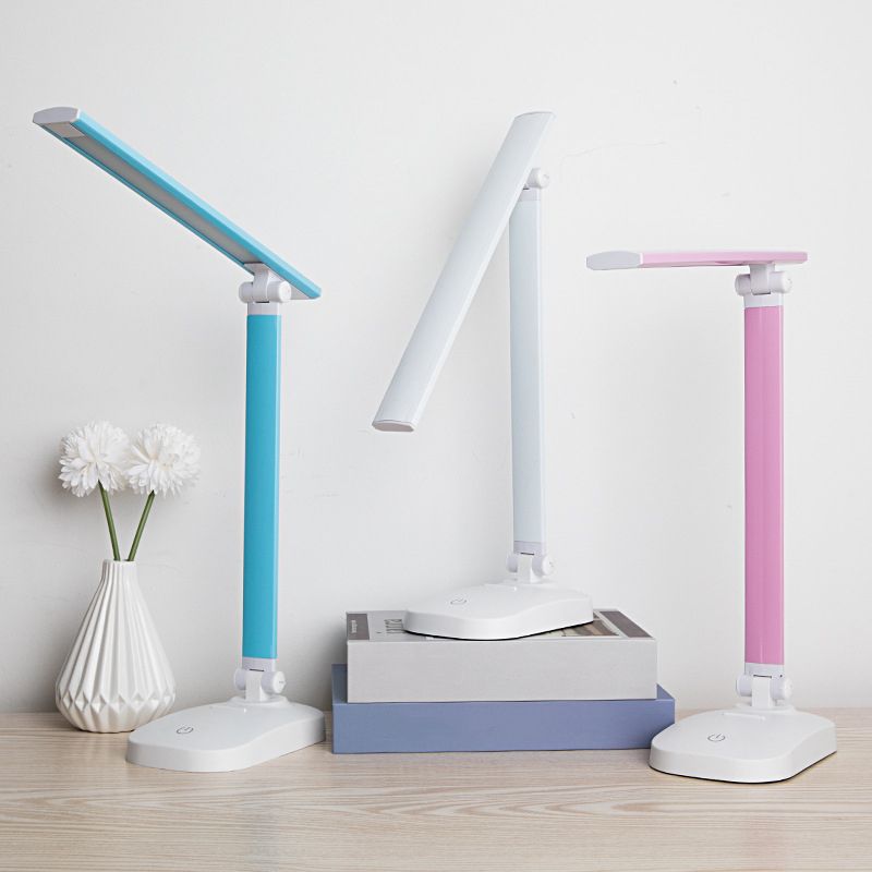 Foldable USB Table Lamp Modern Plastic Kids Bedroom LED Reading Book Light