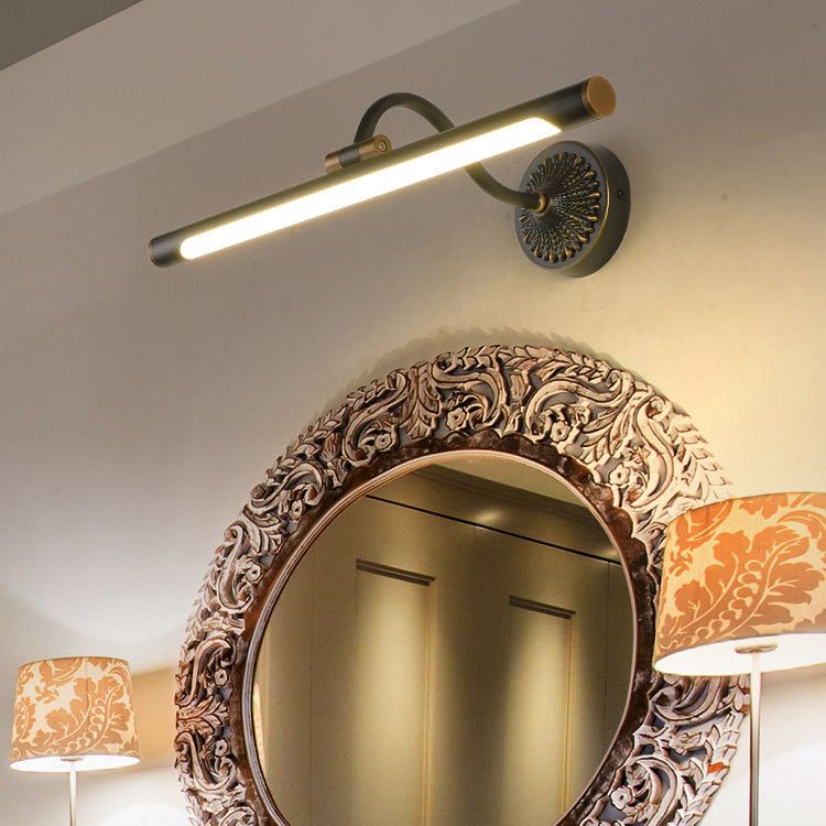 Linear Shower Room Wall Lighting Fixture Metal LED Simplicity Wall Mounted Light