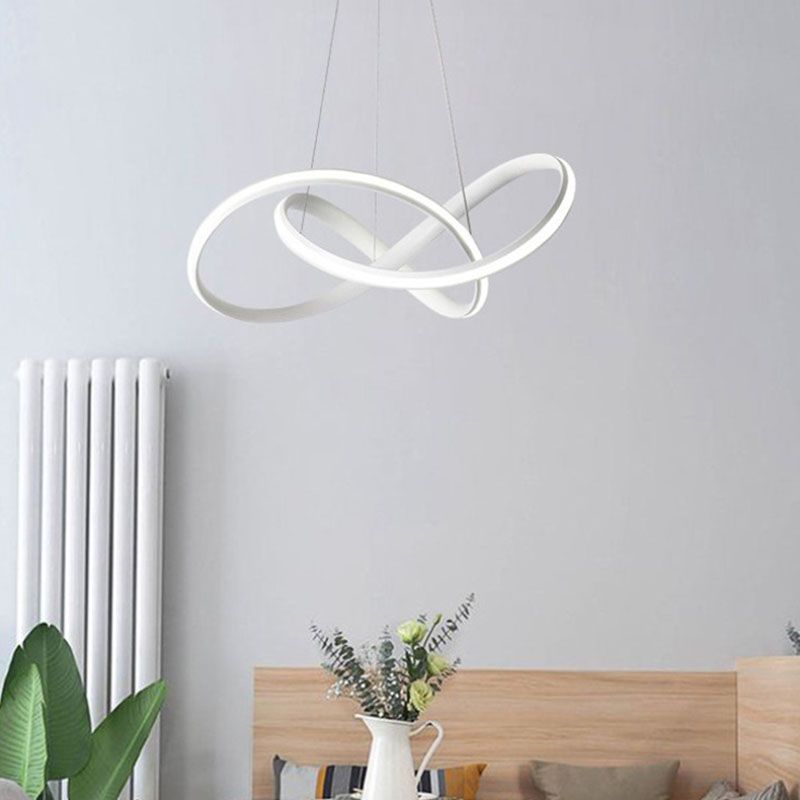 Twiting soggiorno a sospensione a sospensione in metallo kit di luce a led a led in stile nordico