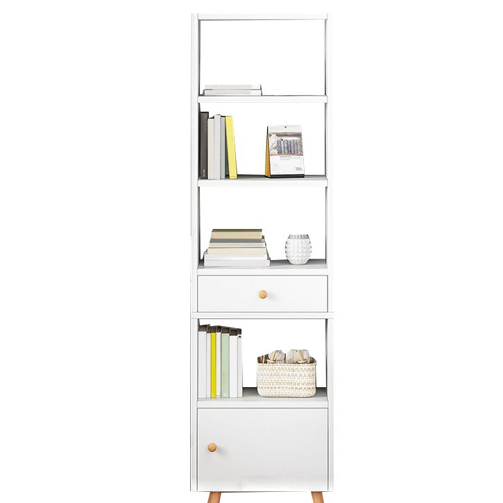Open Wooden Bookshelf Modern Minimalist Home Corner Bookcase