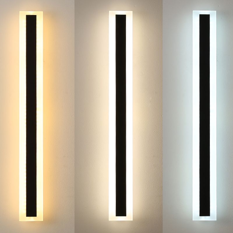 Linea a forma di linea a led lampada con applione murale moderna a striscia lunga a parete lampada per interno