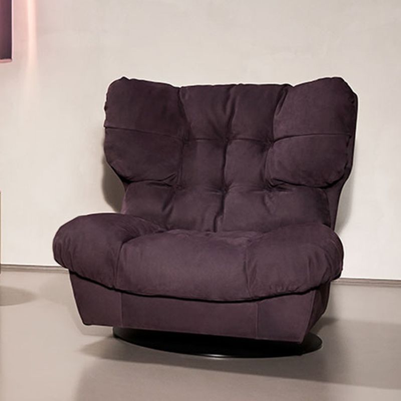 Contemporary Armless Accent Chair Modern Biscuit Back Accent Chair