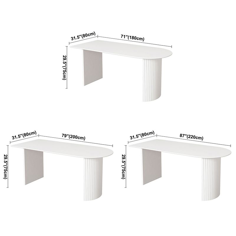 Mesa de comedor contemporánea de madera maciza mesa de mármol de mesa de comedor para cocina y comedor