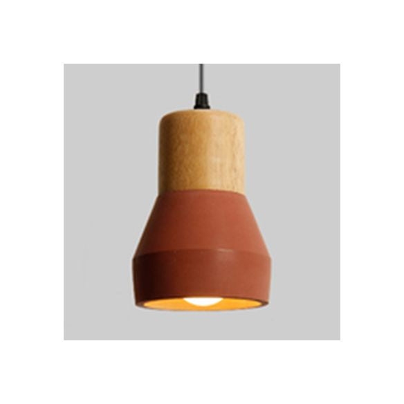 Pendentif en forme de torche de ciment Light Light Nordic Style Pendant Light pour la station de thé